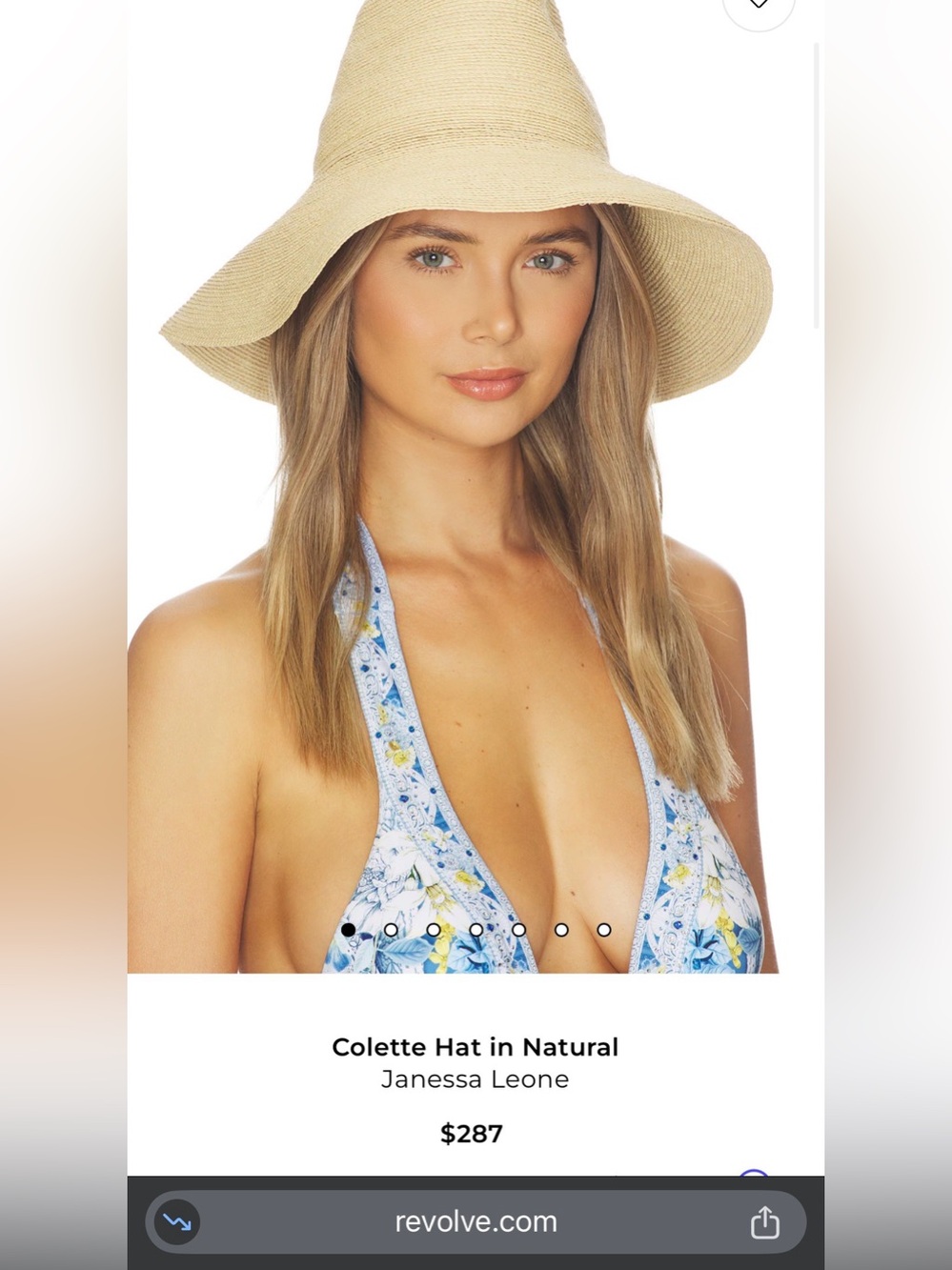 Janessa Leone Colette Hat in Natural - Small